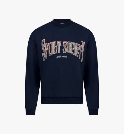 Spoilt Society Nom Oversize-Pullover aus Baumwolle mit handgenähtem Logo